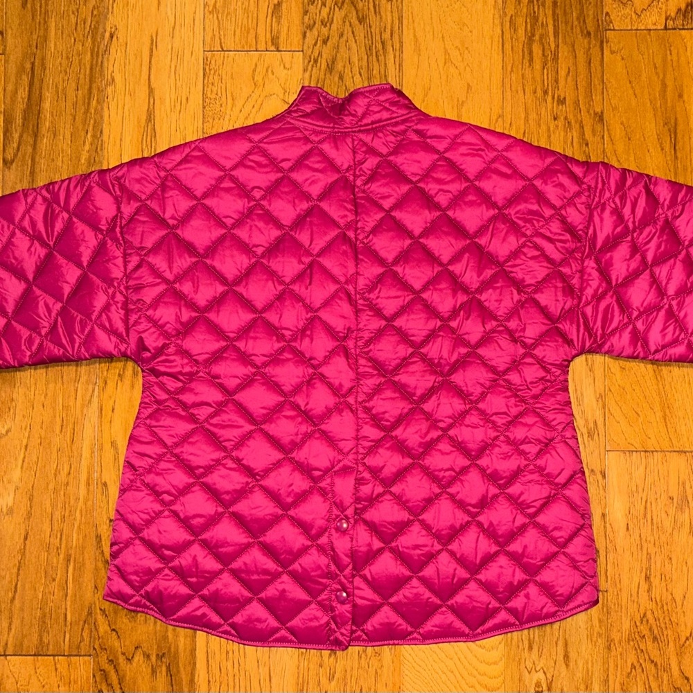 Joan Rivers Fuchsia Quilted Puffer Jacket - Picture 2 of 4